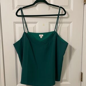 J. Crew Emerald Green Camisole Top 20 NWOT